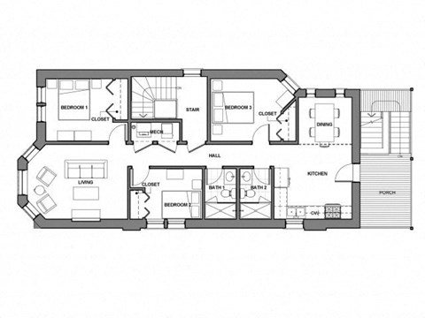 3711 N Racine Ave 3-4 Beds Apartment for Rent - Photo Gallery 8